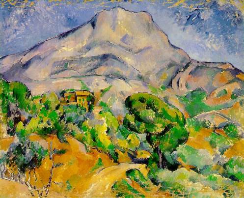 Mont Sainte-Victoire Above the Route du Tholonet, c. 1900, oil on canvas