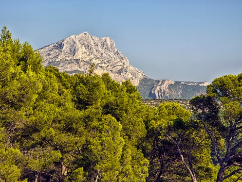 View of Mont Sainte-Victoire from the Bibemus Quarries