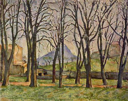 Chestnut Trees at the Jas de Bouffan, 1885-87, oil on canvas