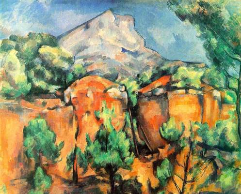 Mont Sainte-Victoire Seen from the Bibémus Quarries, c. 1897, oil on canvas